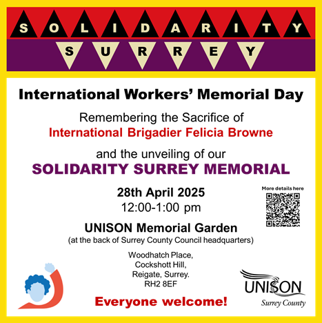 Solidarity Surrey notice
